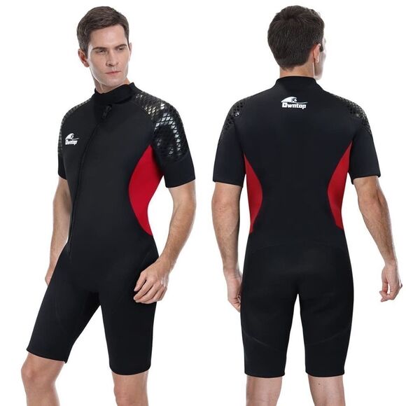 Natyfly Men's Neoprene Shorty Thermal Wetsuit/Dive Suit Sz 3X - Picture 1 of 5